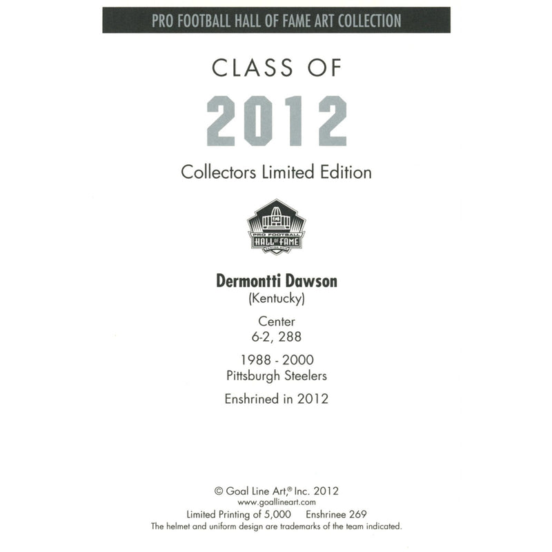 2012 Hall of Fame Multi-Signed Goal Line Art Card Set