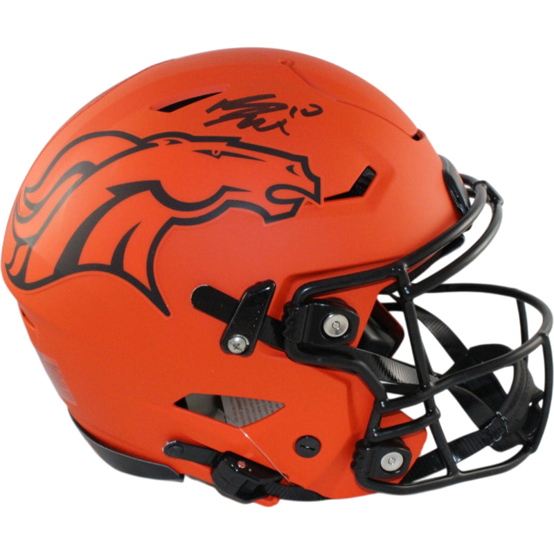 Bo Nix Denver Broncos Autographed Full Size SpeedFlex Rave Helmet