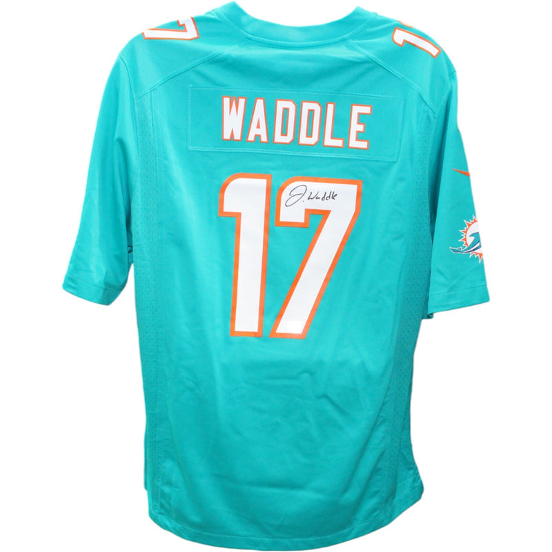 Jaylen Waddle Autographed Miami Dolphins Aqua Nike Game Jersey