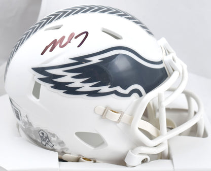 Michael Vick Signed Philadelphia Eagles Mini Helmet - 2024 Salute to Service