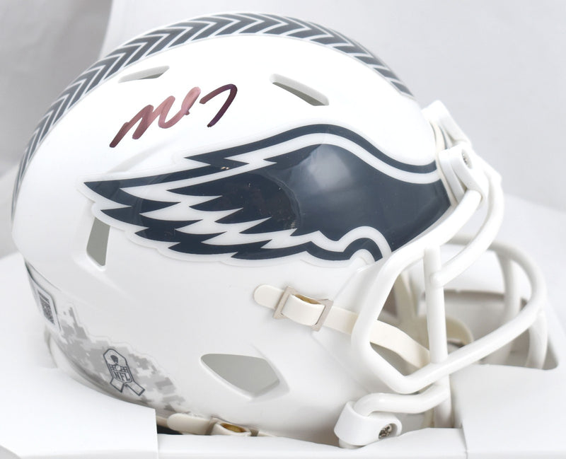 Michael Vick Signed Philadelphia Eagles Mini Helmet - 2024 Salute to Service