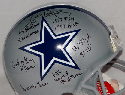 Tony Dorsett Signed Dallas Cowboys Full Size ProLine Helmet with 9 Inscriptions
