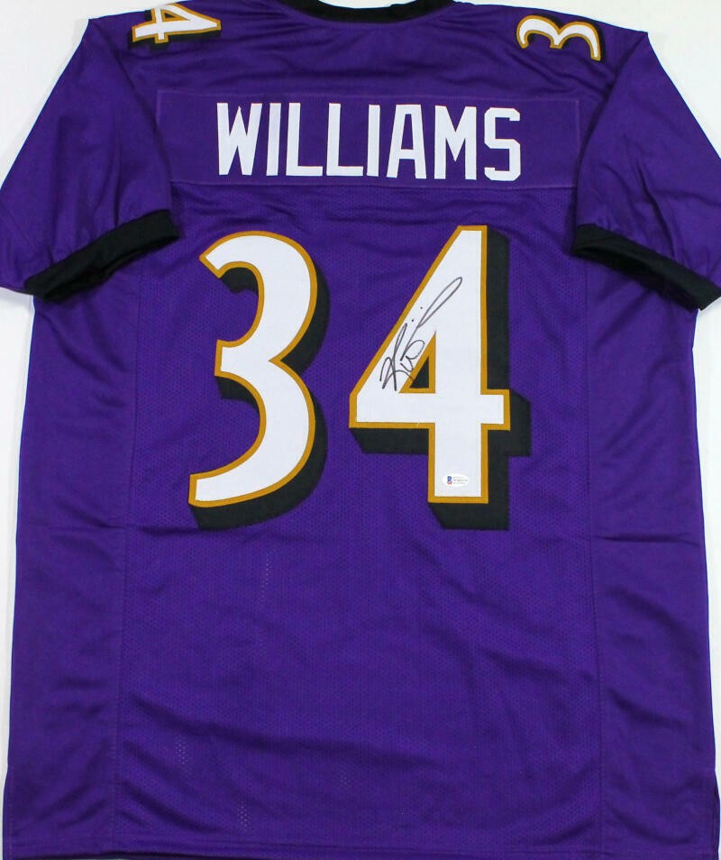 Ricky Williams Autographed Purple Custom Jersey