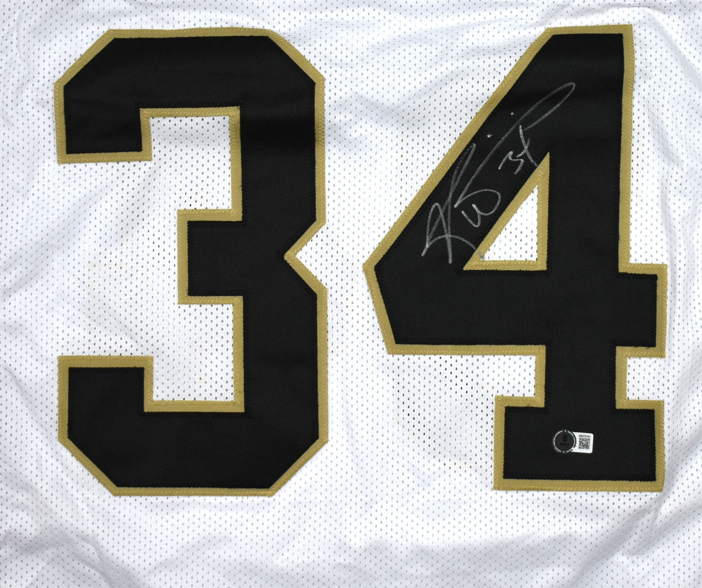 Ricky Williams Signed New Orleans Saints White Custom Jersey