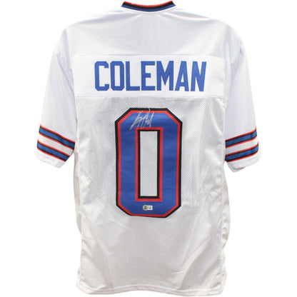 Keon Coleman Autographed White Pro Style Jersey (Beckett COA)
