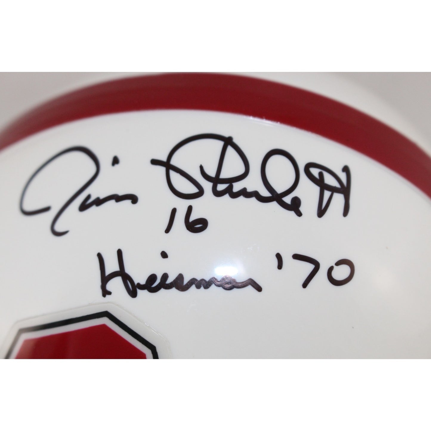 Jim Plunkett Autographed Stanford Cardinal Mini Helmet (Heisman '70)