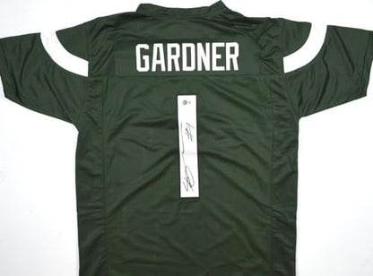 Ahmad Sauce Gardner Autographed New York Jets Green Custom Jersey