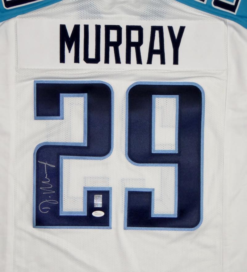 DeMarco Murray Autographed White Custom Football Jersey