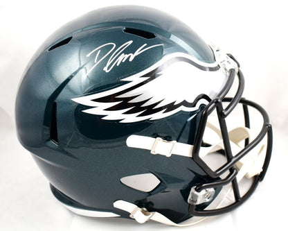 D'Andre Swift Autographed Philadelphia Eagles Full Size Speed Helmet