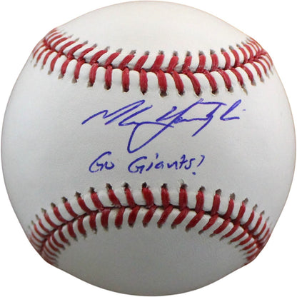 Mike Yastrzemski Signed San Francisco Giants Baseball Inscribed "Go Giants"