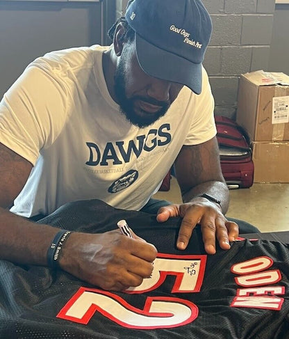 Greg Oden Signed Portland Custom Basketball Jersey (#1 Pick Inscription)