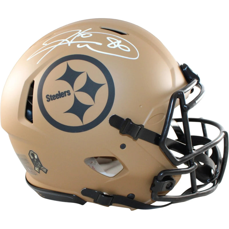Hines Ward Signed Pittsburgh Steelers 2023 Salute to Service Proline Helmet