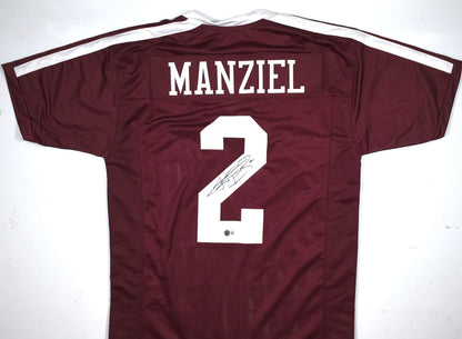 Johnny Manziel Autographed Maroon College Style Jersey