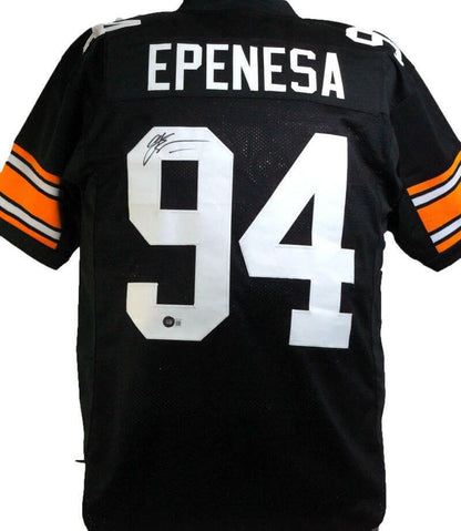AJ Epenesa Autographed Iowa Hawkeyes Custom Black Jersey