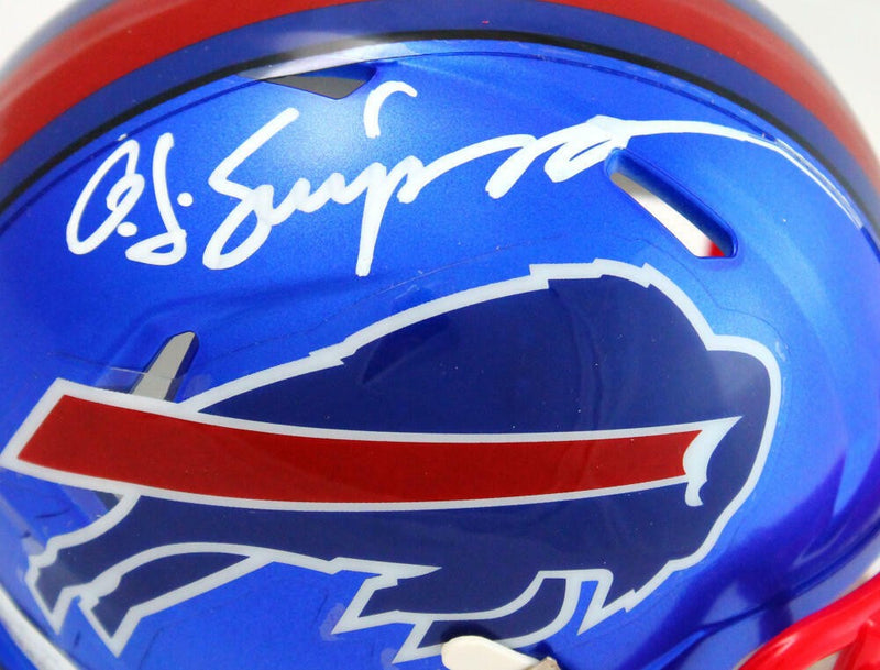 OJ Simpson Signed Buffalo Bills Flash Speed Mini Helmet