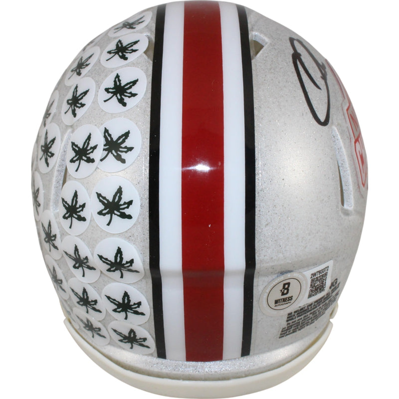 Quinshon Judkins Autographed Ohio State National Champ Mini Helmet