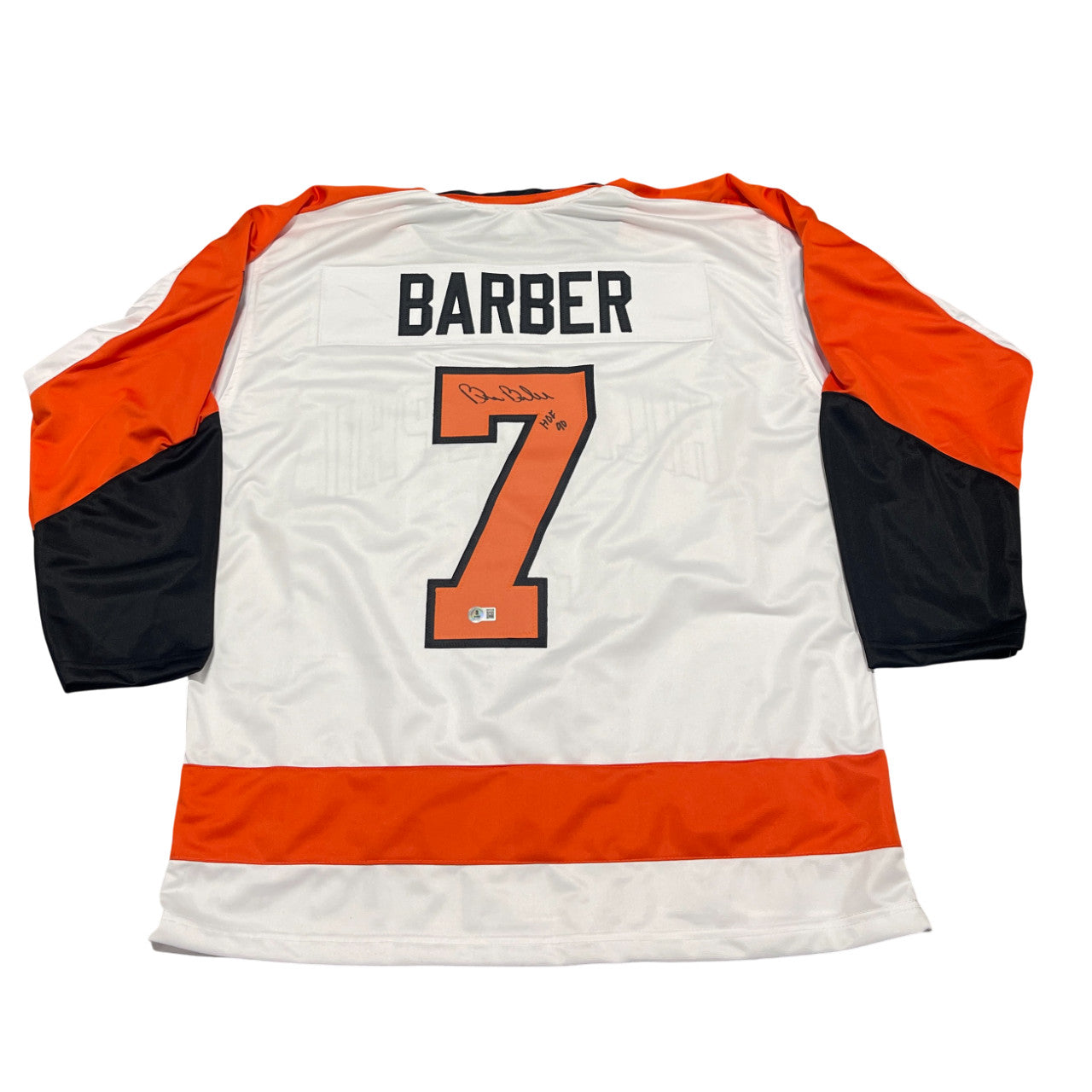 Bill Barber Signed Philadelphia Flyers Custom Hockey Jersey HOF 90