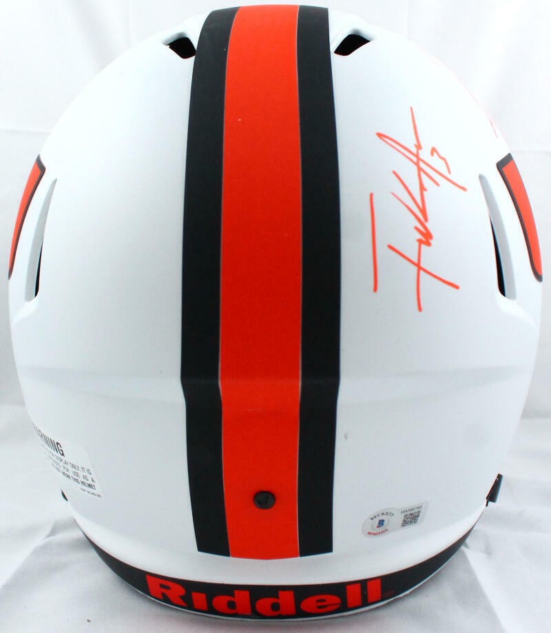 Ray Lewis, Frank Gore & Warren Sapp Signed Miami Hurricanes Lunar Helmet