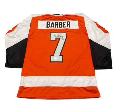Bill Barber Signed Philadelphia Flyers Custom Jersey (Beckett COA)