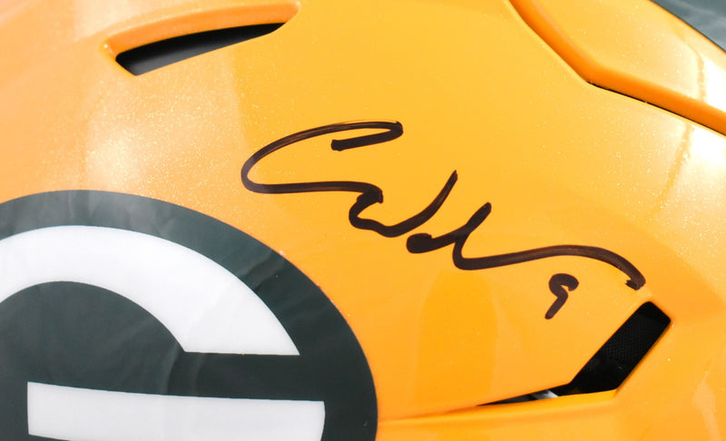 Christian Watson Signed Green Bay Packers Full Size Speedflex Helmet
