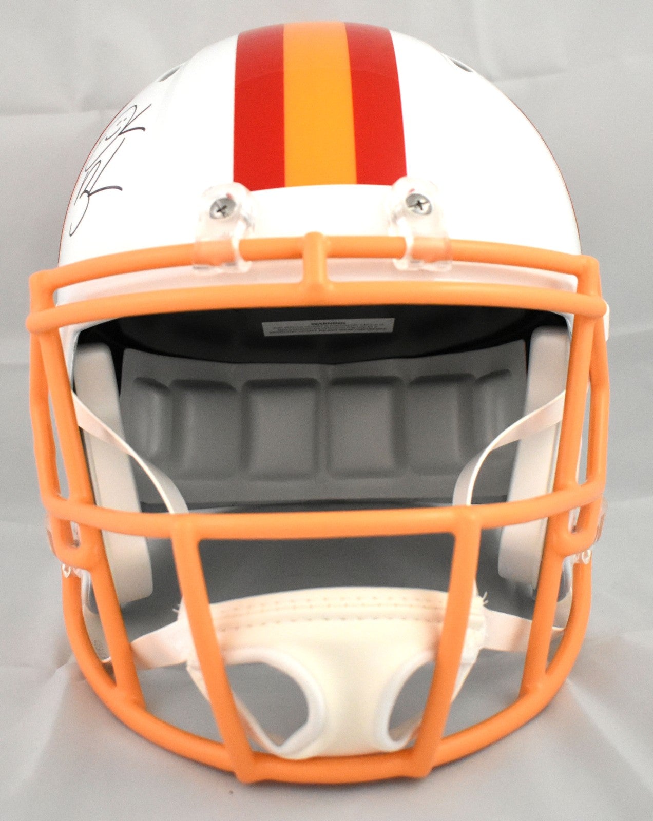 Derrick Brooks Signed Tampa Bay Buccaneers Throwback Full Size Helmet