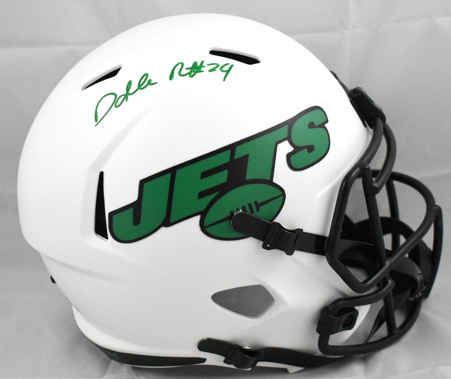 Darrelle Revis Signed New York Jets Full Size Lunar Speed Helmet
