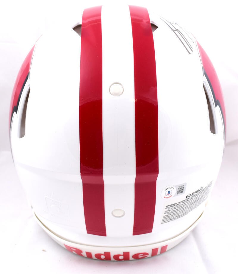 JJ Watt Signed Wisconsin Badgers Full Size Speed Authentic Helmet