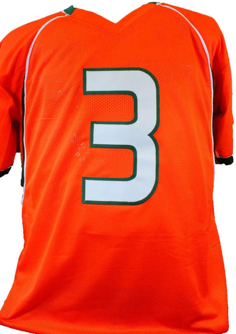 Frank Gore Signed Orange Custom College Style Jersey