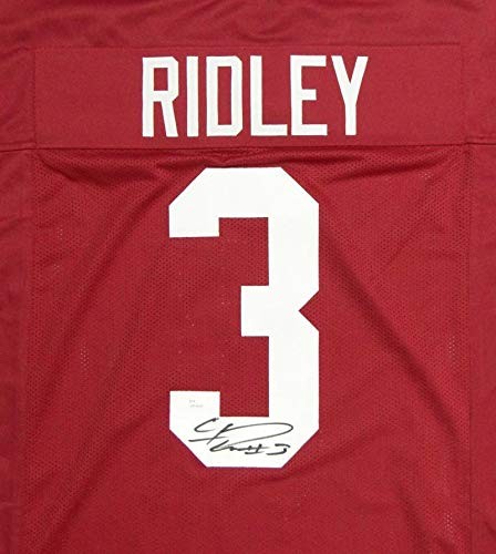 Calvin Ridley Signed Red Custom College-Style Football Jersey