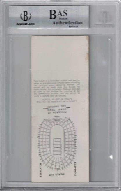 O.J. Simpson Signed 1968 USC vs UCLA Ticket with Heisman 68 Inscription