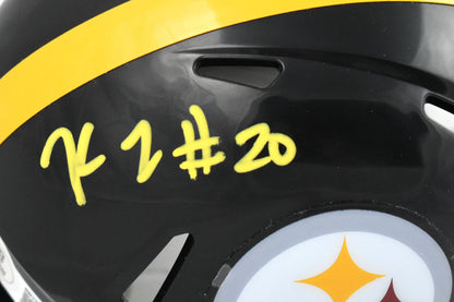 Kaleb Johnson Signed Pittsburgh Steelers Speed Mini Helmet