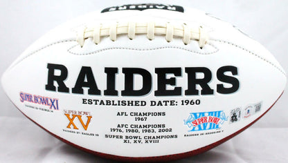 Josh Jacobs Signed Las Vegas Raiders Logo Football