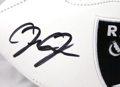 Josh Jacobs Signed Las Vegas Raiders Logo Football