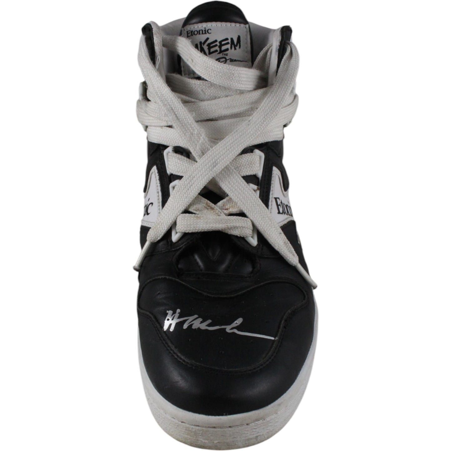 Hakeem Olajuwon Signed Houston Rockets Etonic Shoe (Left)
