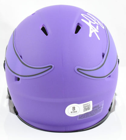 Aaron Jones Autographed Minnesota Vikings Rave Speed Mini Helmet