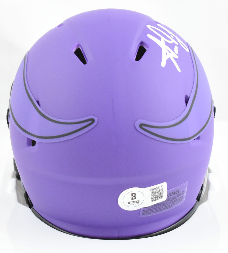 Aaron Jones Autographed Minnesota Vikings Rave Speed Mini Helmet