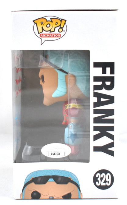 Patrick Seitz Signed One Piece Franky Funko Pop #329 with Inscription