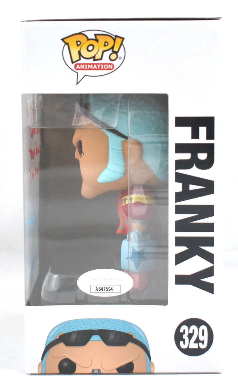 Patrick Seitz Signed One Piece Franky Funko Pop #329 with Inscription