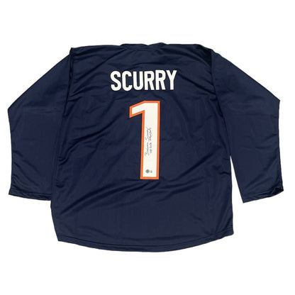 Brianna Scurry Signed United States Custom Jersey Beckett BAS COA