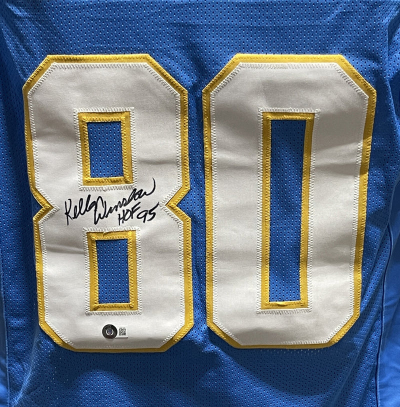Kellen Winslow Signed San Diego Chargers Pro Style Jersey - Beckett