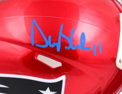 Drew Bledsoe Signed New England Patriots Flash Speed Mini Helmet
