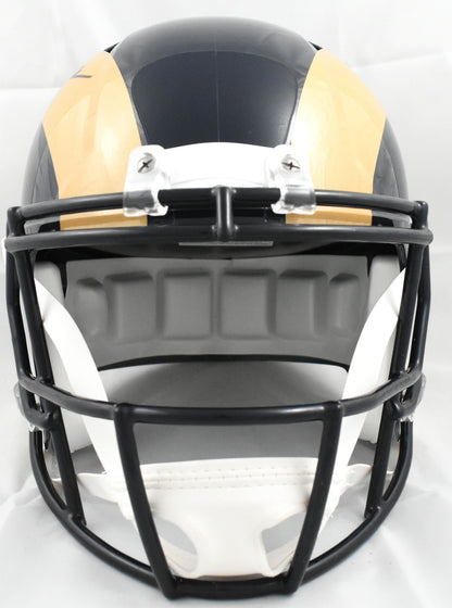 Marshall Faulk Autographed St. Louis Rams Full Size Speed Helmet