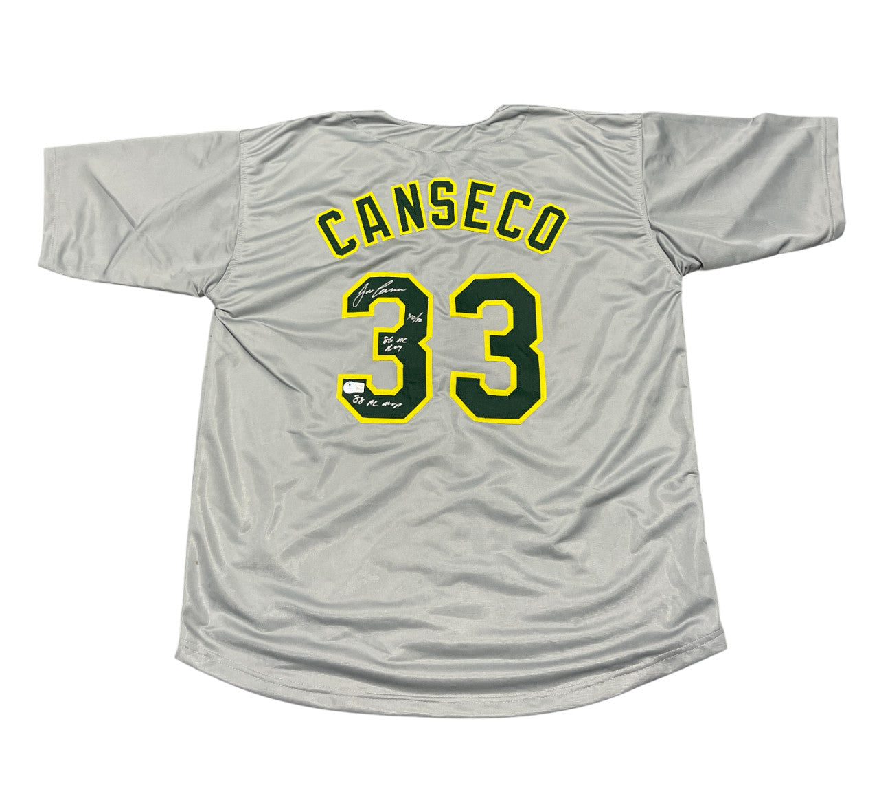 Jose Canseco Signed Oakland Athletics Custom Jersey (3 Inscriptions) BAS