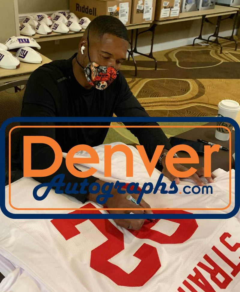 Michael Strahan Autographed New York Giants Custom Pro Style Jersey