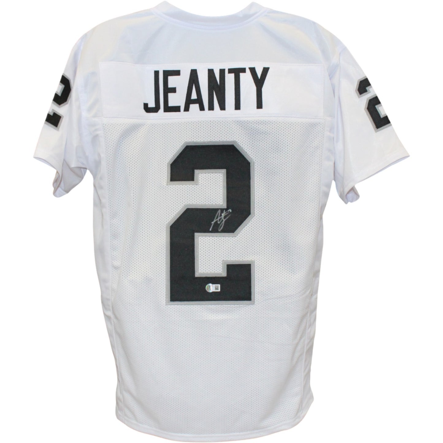 Ashton Jeanty Autographed Pro Style White Jersey (Beckett Witnessed)