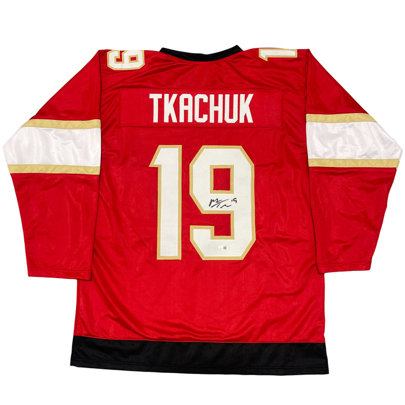 Matthew Tkachuk Florida Panthers Autographed Custom Jersey (JSA COA)