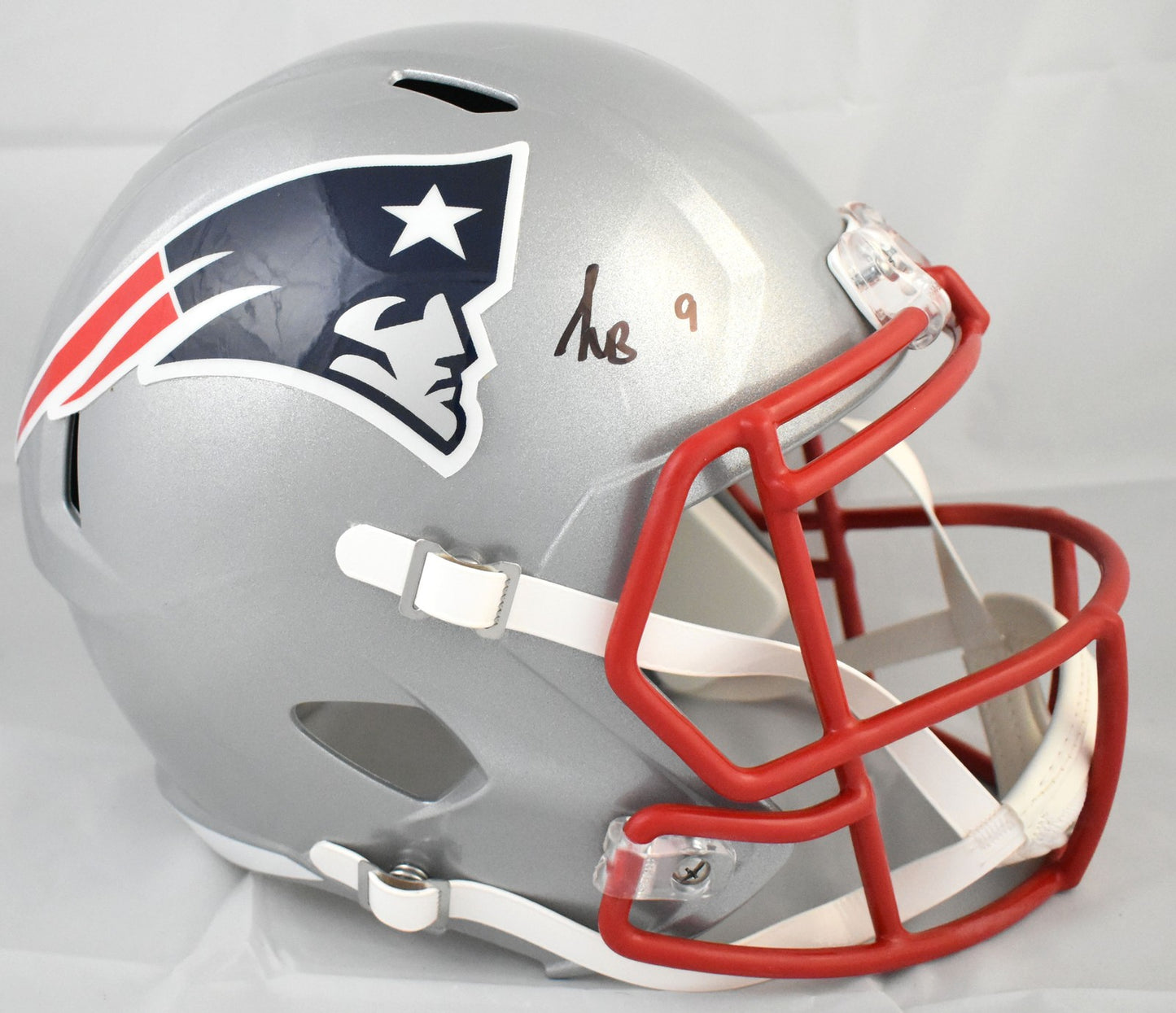 Kayshon Boutte Autographed New England Patriots Full Size Speed Helmet