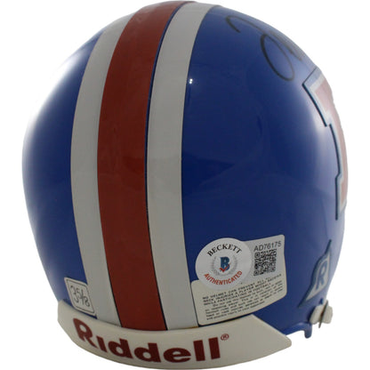 Terrell Davis Signed Denver Broncos VSR4 Replica Mini Helmet