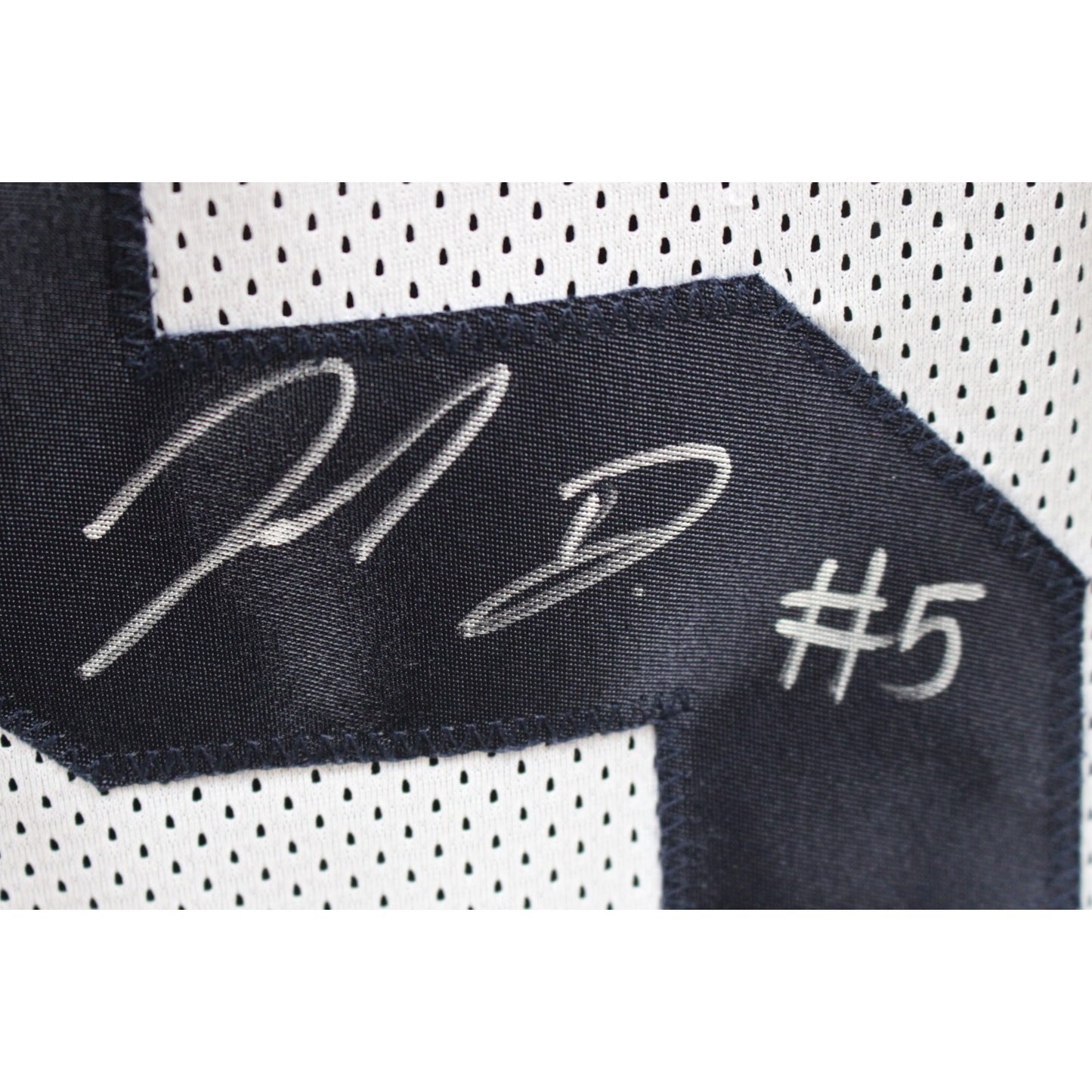Jahan Dotson Autographed White College Style Jersey (BAS COA)