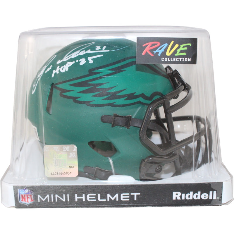 Eric Allen Signed Philadelphia Eagles Rave Mini Helmet